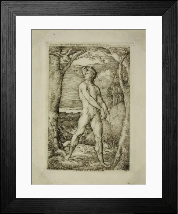 Framed Print : The Fatal Bellman, 1827. Creator: George Richmond Framed Print : The Fatal Bellman, 1827. Creator: George Richmond