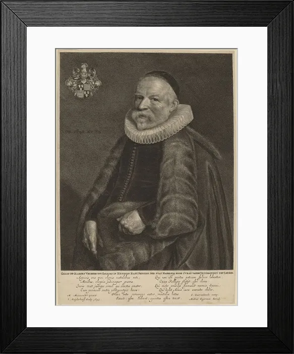 Framed Print : Gillis de Glarges, 1643. Creator: Jonas Suyderhoef Framed Print : Gillis de Glarges, 1643. Creator: Jonas Suyderhoef