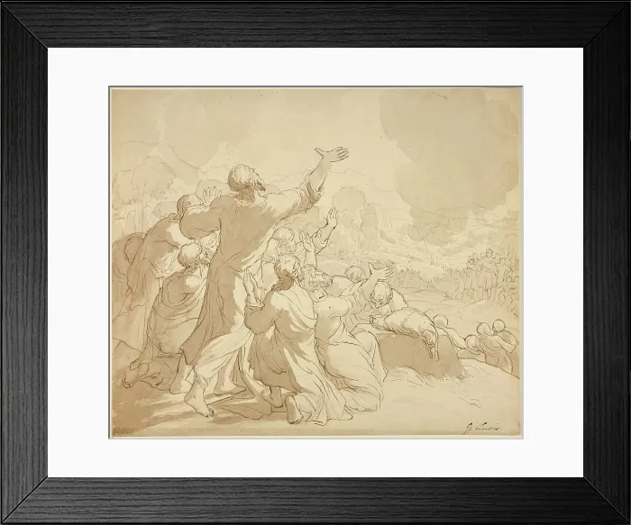 Framed Print : Samuel's Offering: Lesson 10, 1810 / 20. Creator: George Robert Lewis Framed Print : Samuel's Offering: Lesson 10, 1810 / 20. Creator: George Robert Lewis