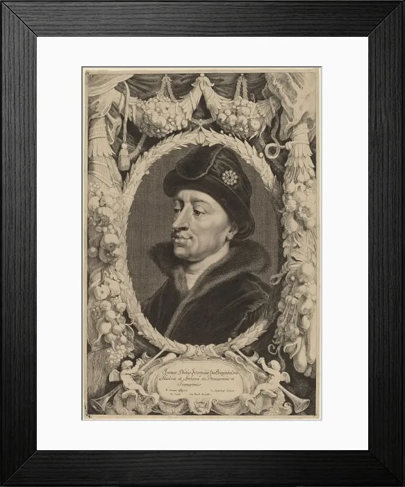 Framed Print : John the Fearless, Duke of Burgundy. Creator: Jonas Suyderhoef Framed Print : John the Fearless, Duke of Burgundy. Creator: Jonas Suyderhoef