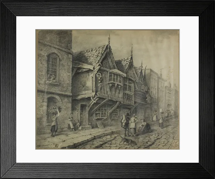 Framed Print : White Friars, Chester, 1831. Creator: George Sidney Shepherd Framed Print : White Friars, Chester, 1831. Creator: George Sidney Shepherd