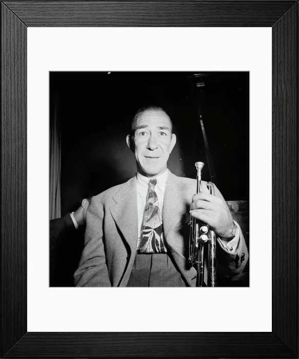 Framed Print : Portrait of Muggsy Spanier, New York, N.Y.(?), ca. Sept. 1946. Creator: William Paul Gottlieb Framed Print : Portrait of Muggsy Spanier, New York, N.Y.(?), ca. Sept. 1946. Creator: William Paul Gottlieb