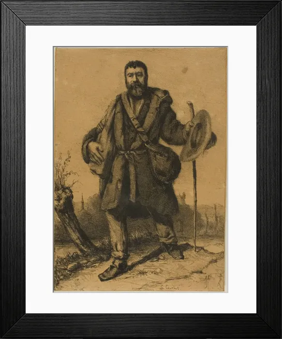 Framed Print : The Apostle Jean Journet, n.d. Creator: Gustave Courbet Framed Print : The Apostle Jean Journet, n.d. Creator: Gustave Courbet