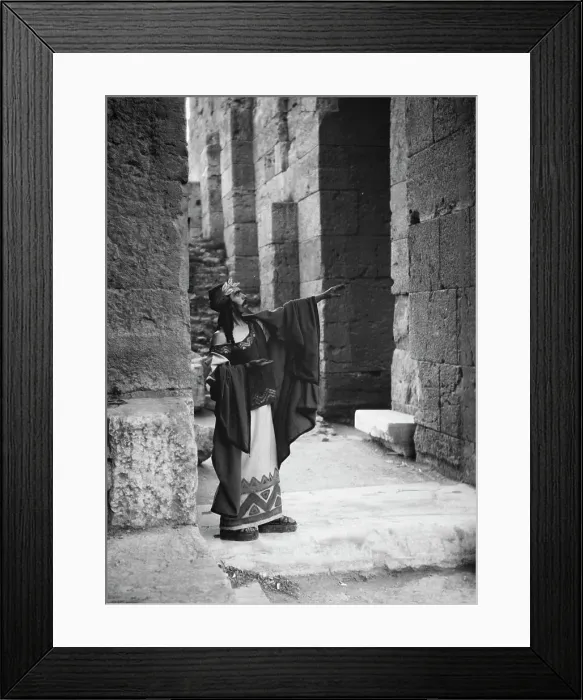Framed Print : Kanellos dance group at ancient sites in Greece, 1929 Creator: Arnold Genthe Framed Print : Kanellos dance group at ancient sites in Greece, 1929 Creator: Arnold Genthe