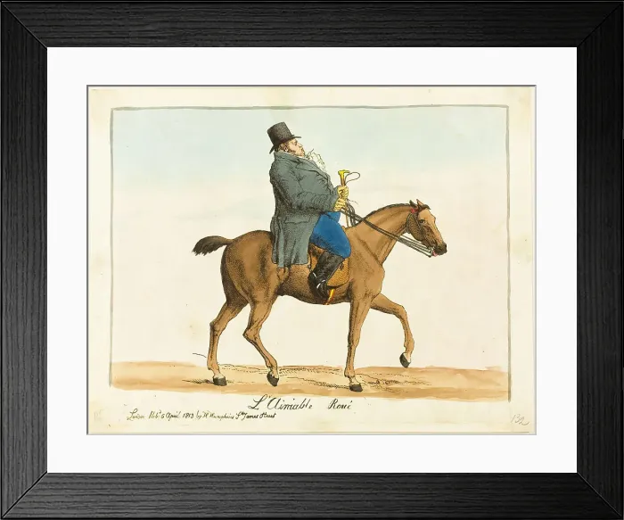 Framed Print : The Lovable Rake, 1813. Creator: James Gillray Framed Print : The Lovable Rake, 1813. Creator: James Gillray