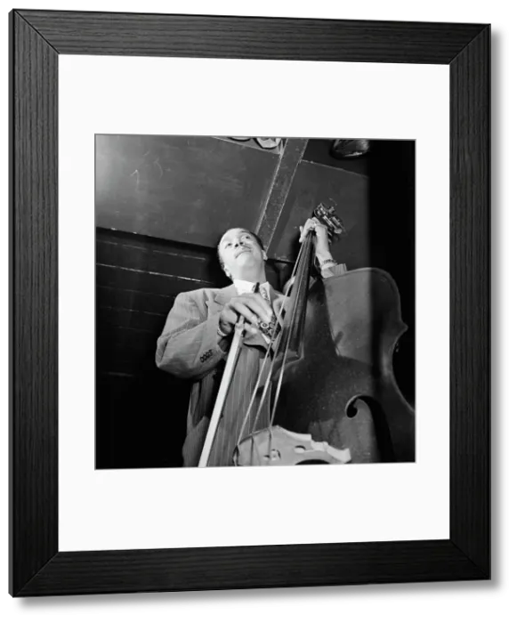 Framed Print : Portrait of Slam Stewart, Three Deuces(?), New York, N.Y. ca. Sept. 1946. Creator: William Paul Gottlieb Framed Print : Portrait of Slam Stewart, Three Deuces(?), New York, N.Y. ca. Sept. 1946. Creator: William Paul Gottlieb