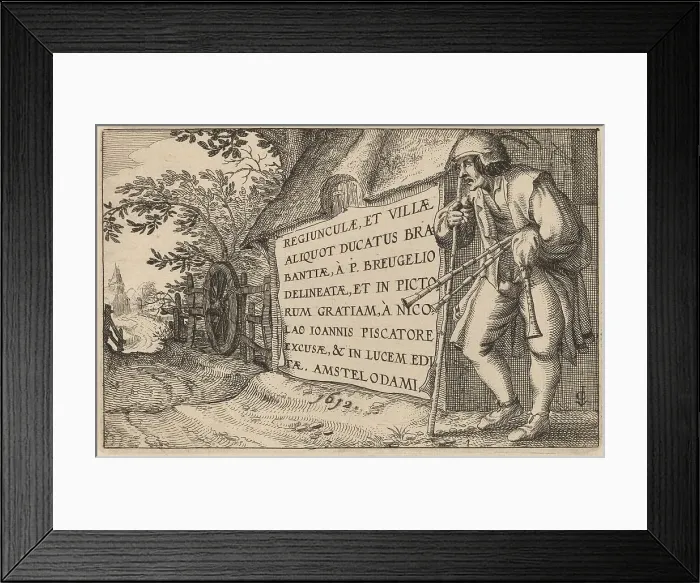 Framed Print : Title Page, published 1612. Creator: Claes Jansz Visscher Framed Print : Title Page, published 1612. Creator: Claes Jansz Visscher