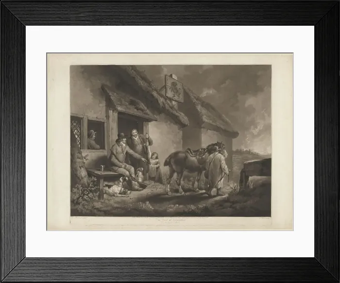 Framed Print : The First of September, Evening, published 1794. Creator: William Ward Framed Print : The First of September, Evening, published 1794. Creator: William Ward