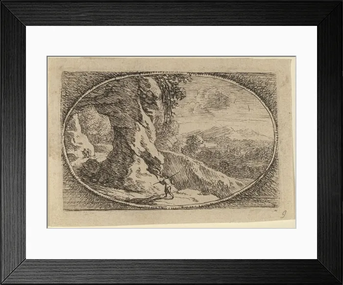 Framed Print : The Pierced Rock. Creator: Herman van Swanevelt Framed Print : The Pierced Rock. Creator: Herman van Swanevelt