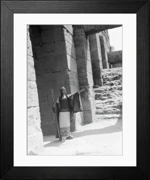 Framed Print : Kanellos dance group at ancient sites in Greece, 1929 Creator: Arnold Genthe Framed Print : Kanellos dance group at ancient sites in Greece, 1929 Creator: Arnold Genthe