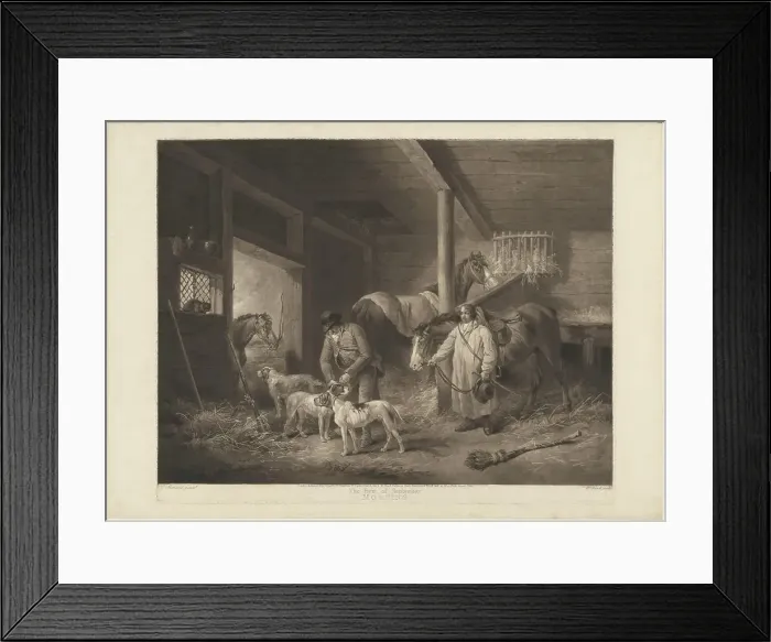 Framed Print : The First of September, Morning, published 1794. Creator: William Ward Framed Print : The First of September, Morning, published 1794. Creator: William Ward