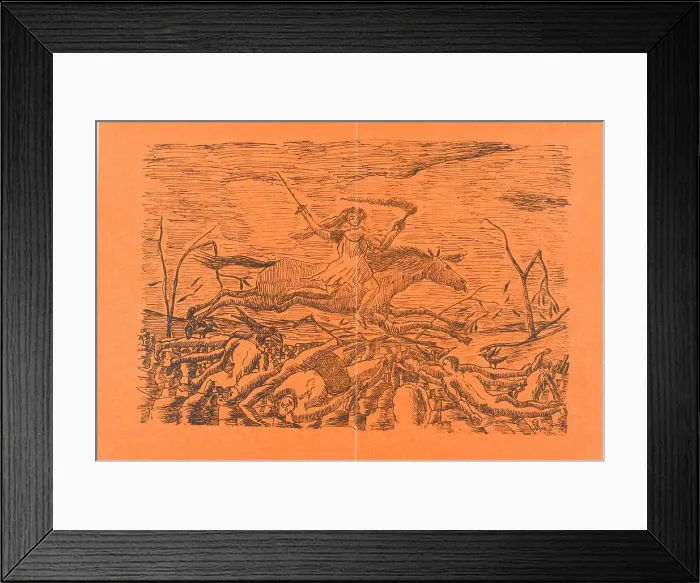 Framed Print : War, 1894. Creator: Henri Rousseau Framed Print : War, 1894. Creator: Henri Rousseau