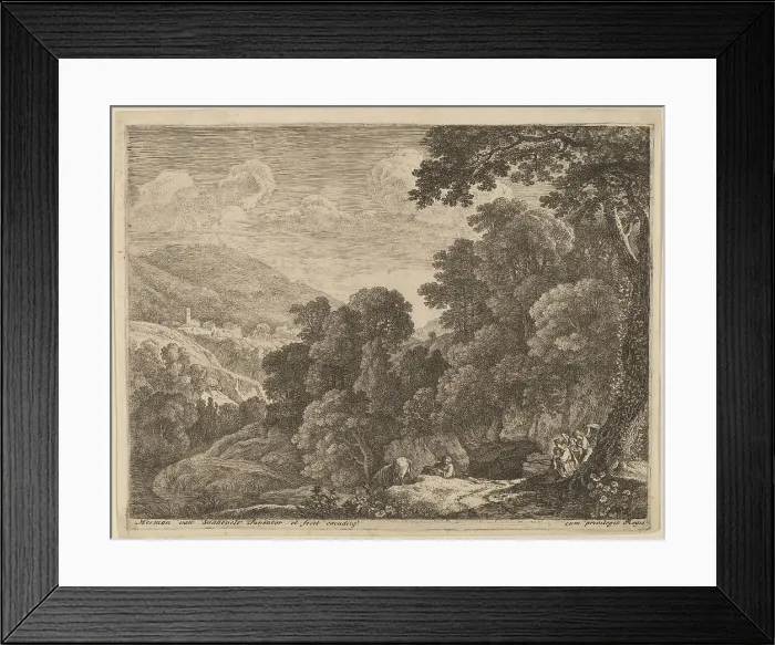 Framed Print : The Cave. Creator: Herman van Swanevelt Framed Print : The Cave. Creator: Herman van Swanevelt