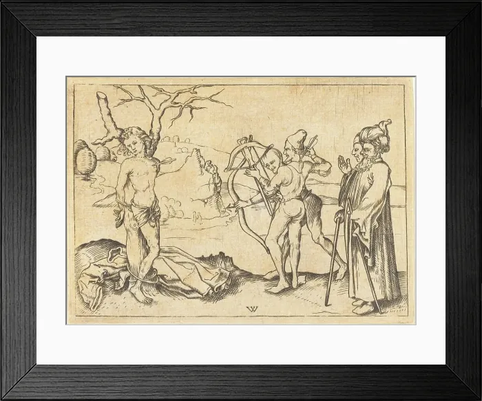 Framed Print : Martyrdom of Saint Sebastian. Creator: Unknown Framed Print : Martyrdom of Saint Sebastian. Creator: Unknown