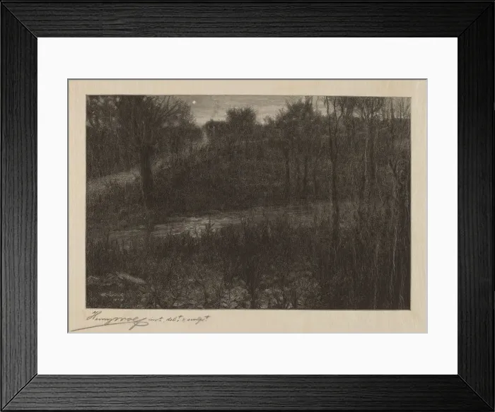 Framed Print : The Evening Star, c. 1910. Creator: Henry Wolf