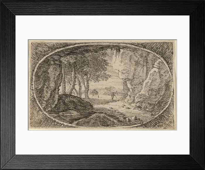 Framed Print : The Rocks. Creator: Herman van Swanevelt Framed Print : The Rocks. Creator: Herman van Swanevelt
