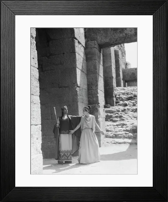 Framed Print : Kanellos dance group at ancient sites in Greece, 1929 Creator: Arnold Genthe Framed Print : Kanellos dance group at ancient sites in Greece, 1929 Creator: Arnold Genthe