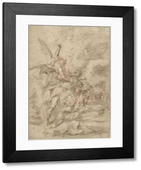 Framed Print : The Sacrifice of Isaac, c. 1755. Creator: Gaspare Diziani Framed Print : The Sacrifice of Isaac, c. 1755. Creator: Gaspare Diziani