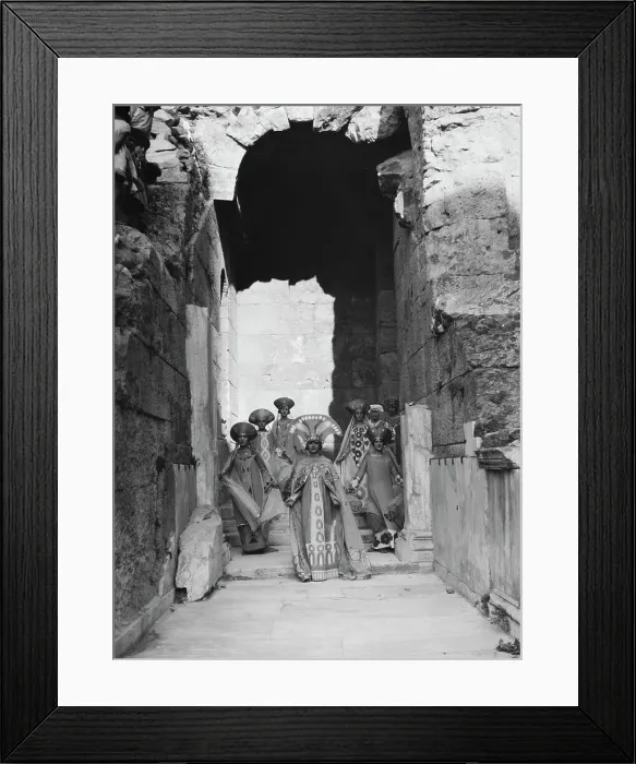 Framed Print : Kanellos dance group at ancient sites in Greece, 1929 Creator: Arnold Genthe Framed Print : Kanellos dance group at ancient sites in Greece, 1929 Creator: Arnold Genthe
