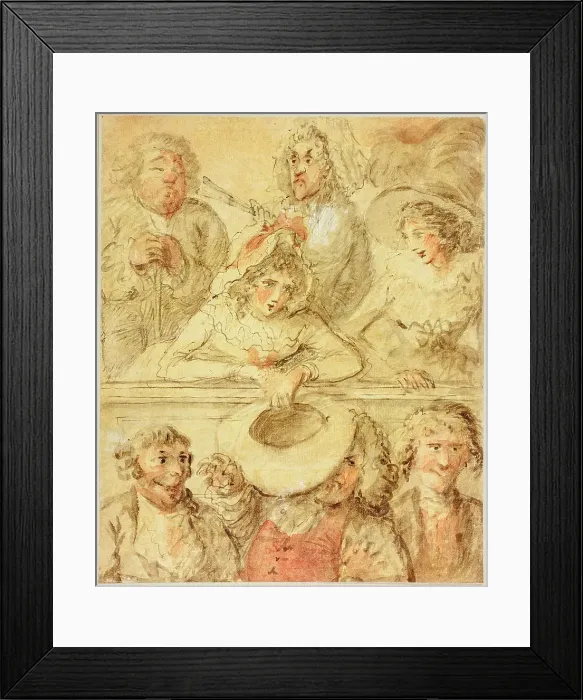 Framed Print : In the Gallery, n.d. Creator: Henry William Bunbury Framed Print : In the Gallery, n.d. Creator: Henry William Bunbury
