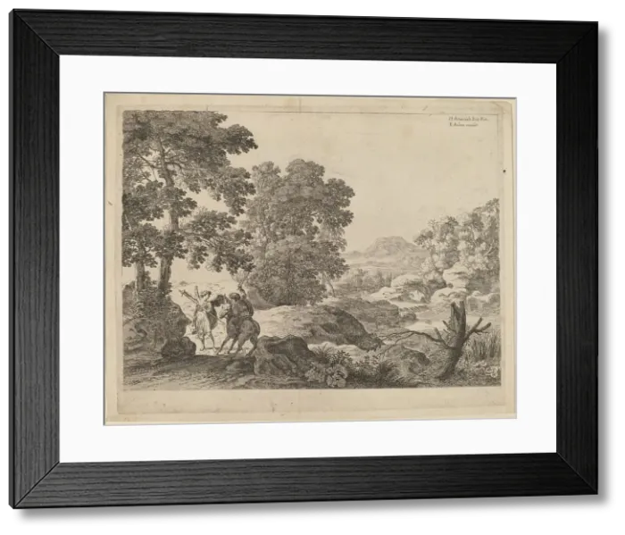 Framed Print : Balaam and the Ass. Creator: Herman van Swanevelt Framed Print : Balaam and the Ass. Creator: Herman van Swanevelt