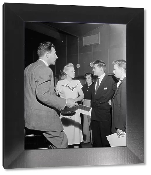 Portrait of Jerry Wald, Gordon MacRae, Mel Tormé, Marion Hutton...Saturday Teentimers Show, NY, 1947 Creator: William Paul Gottlieb