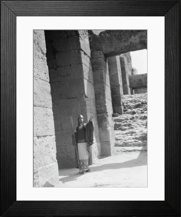 Framed Print : Kanellos dance group at ancient sites in Greece, 1929 Creator: Arnold Genthe Framed Print : Kanellos dance group at ancient sites in Greece, 1929 Creator: Arnold Genthe