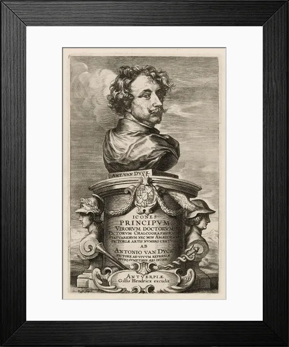 Framed Print : Title Page from the Iconography, 1645. Creator: Jacob Neeffs. Title Page from the Iconography, 1645. Creator: Jacob Neeffs Framed Print : Title Page from the Iconography, 1645. Creator: Jacob Neeffs. Title Page from the Iconography, 1645. Creator: Jacob Neeffs