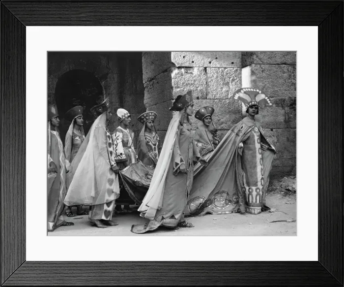 Framed Print : Kanellos dance group at ancient sites in Greece, 1929 Creator: Arnold Genthe Framed Print : Kanellos dance group at ancient sites in Greece, 1929 Creator: Arnold Genthe