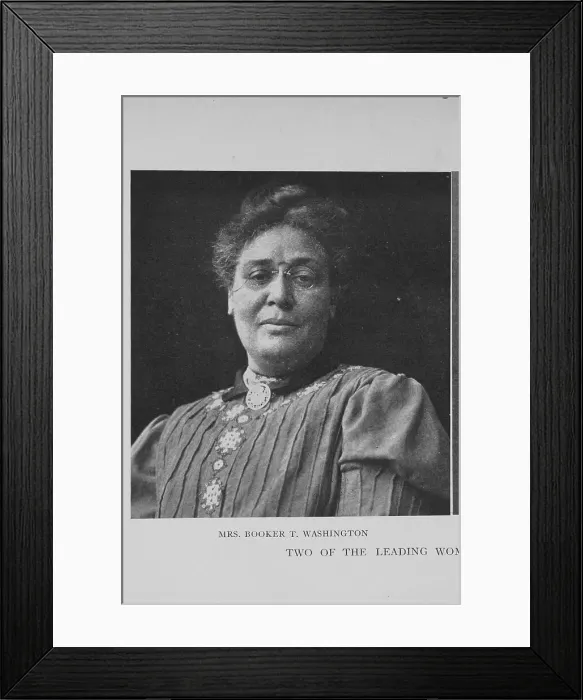Framed Print : Mrs. Booker T. Washington, 1908. Creator: Unknown Framed Print : Mrs. Booker T. Washington, 1908. Creator: Unknown