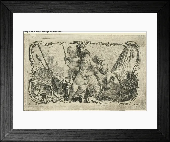 Framed Print : Putti at War, n.d. Creator: Jacques Philippe Le Bas Framed Print : Putti at War, n.d. Creator: Jacques Philippe Le Bas