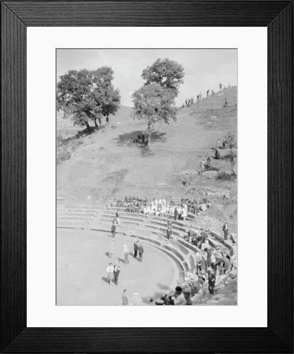 Framed Print : Kanellos dance group at ancient sites in Greece, 1929 Creator: Arnold Genthe Framed Print : Kanellos dance group at ancient sites in Greece, 1929 Creator: Arnold Genthe