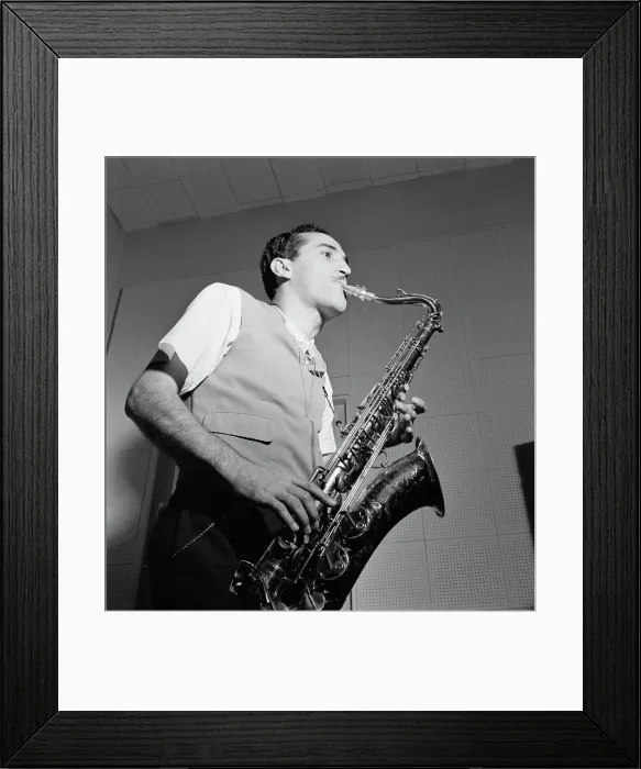 Framed Print : Portrait of Charlie Ventura, National studio, New York, N.Y. ca. Oct. 1946. Creator: William Paul Gottlieb Framed Print : Portrait of Charlie Ventura, National studio, New York, N.Y. ca. Oct. 1946. Creator: William Paul Gottlieb