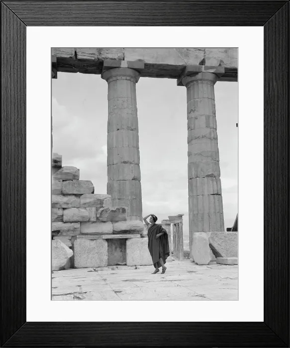Framed Print : Kanellos dance group at ancient sites in Greece, 1929 Creator: Arnold Genthe Framed Print : Kanellos dance group at ancient sites in Greece, 1929 Creator: Arnold Genthe