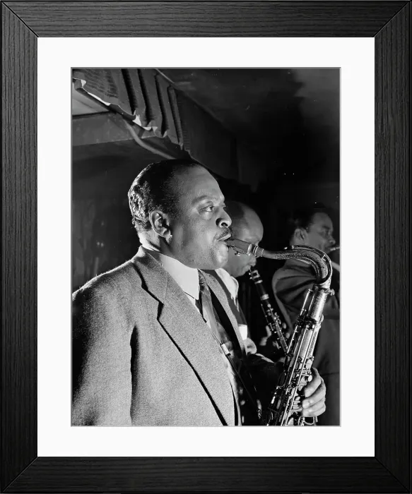 Framed Print : Portrait of Ben Webster, Bengasi, Washington, D.C. ca. May 1946. Creator: William Paul Gottlieb Framed Print : Portrait of Ben Webster, Bengasi, Washington, D.C. ca. May 1946. Creator: William Paul Gottlieb
