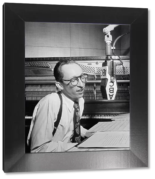 Portrait of Buddy Weed, ABC studio, New York, N.Y.(?), ca. May 1947. Creator: William Paul Gottlieb
