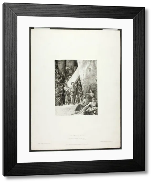 Framed Print : The Days of Noah, 1860. Creator: James Smetham Framed Print : The Days of Noah, 1860. Creator: James Smetham