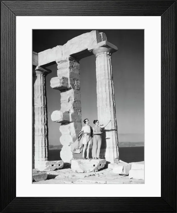 Framed Print : Kanellos dance group at ancient sites in Greece, 1929 Creator: Arnold Genthe Framed Print : Kanellos dance group at ancient sites in Greece, 1929 Creator: Arnold Genthe