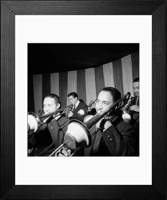 Framed Print : Portrait of Dicky Wells and Henry Wells, Eddie Condon's, New York, N.Y. ca. Jan. 1947. Creator: William Paul Gottlieb Framed Print : Portrait of Dicky Wells and Henry Wells, Eddie Condon's, New York, N.Y. ca. Jan. 1947. Creator: William Paul Gottlieb