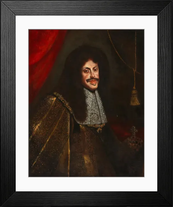 Framed Print : Portrait of Emperor Leopold I (1640-1705), Second Half of the 17th cen. Creator: Anonymous Framed Print : Portrait of Emperor Leopold I (1640-1705), Second Half of the 17th cen. Creator: Anonymous