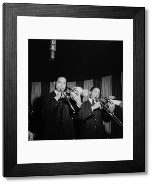 Framed Print : Portrait of Dicky Wells and Henry Wells, Eddie Condon's, New York, N.Y. ca. Jan. 1947. Creator: William Paul Gottlieb Framed Print : Portrait of Dicky Wells and Henry Wells, Eddie Condon's, New York, N.Y. ca. Jan. 1947. Creator: William Paul Gottlieb