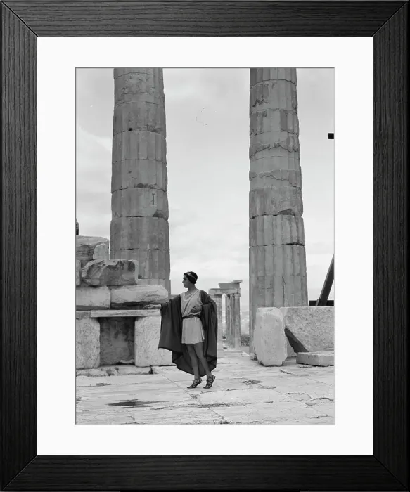 Framed Print : Kanellos dance group at ancient sites in Greece, 1929 Creator: Arnold Genthe Framed Print : Kanellos dance group at ancient sites in Greece, 1929 Creator: Arnold Genthe