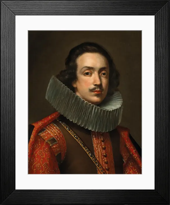 Framed Print : Portrait of Galeotto IV (1603-1637), Duke of Mirandola, c. 1620. Creator: Anonymous Framed Print : Portrait of Galeotto IV (1603-1637), Duke of Mirandola, c. 1620. Creator: Anonymous