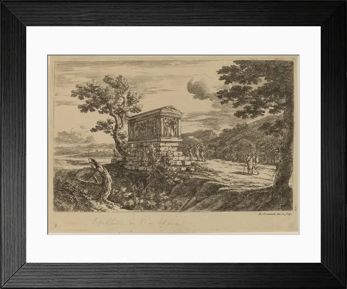 Framed Print : The Antique Sarcophagus. Creator: Unknown Framed Print : The Antique Sarcophagus. Creator: Unknown