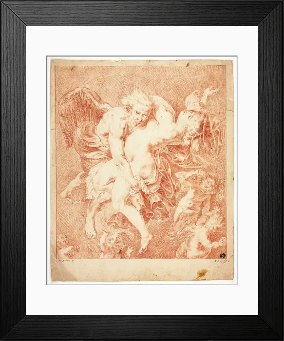 Framed Print : Boreas and Orytheia, n.d. Creator: Jan Lauwryn Krafft Framed Print : Boreas and Orytheia, n.d. Creator: Jan Lauwryn Krafft