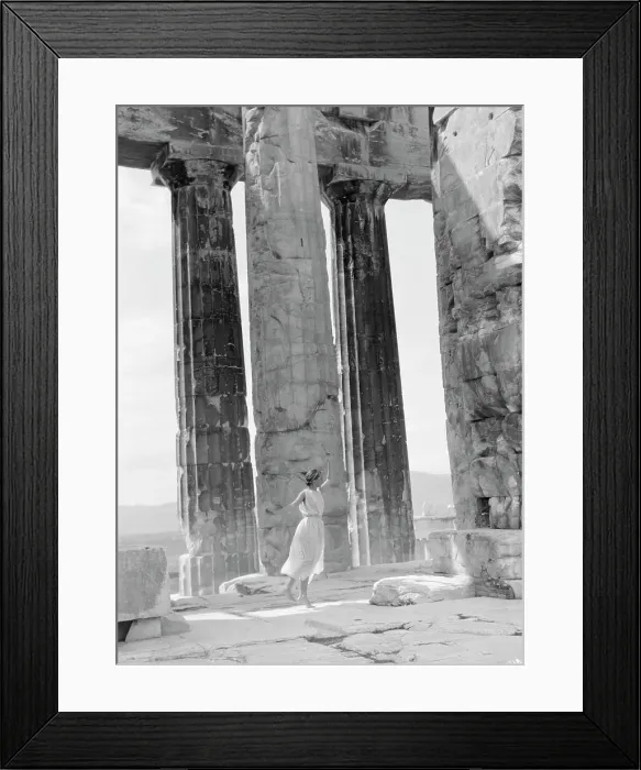 Framed Print : Kanellos dance group at ancient sites in Greece, 1929 Creator: Arnold Genthe Framed Print : Kanellos dance group at ancient sites in Greece, 1929 Creator: Arnold Genthe