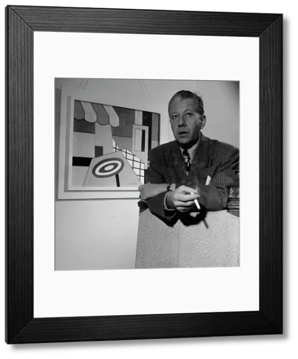 Framed Print : Portrait of George Wettling, New York, N.Y. 1946. Creator: William Paul Gottlieb Framed Print : Portrait of George Wettling, New York, N.Y. 1946. Creator: William Paul Gottlieb