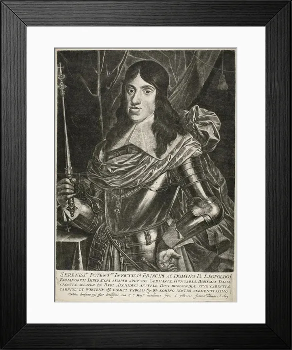 Framed Print : Emperor Leopold I, c. 1659. Creator: Jan Thomas Framed Print : Emperor Leopold I, c. 1659. Creator: Jan Thomas