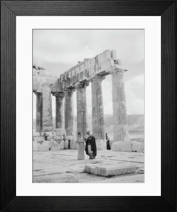 Framed Print : Kanellos dance group at ancient sites in Greece, 1929 Creator: Arnold Genthe Framed Print : Kanellos dance group at ancient sites in Greece, 1929 Creator: Arnold Genthe