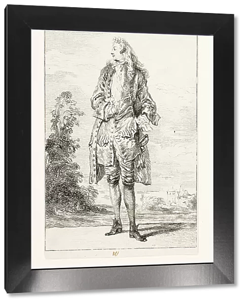 Gentleman, Hand in Vest, c. 1710. Creator: Jean-Antoine Watteau